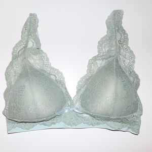 Lacey Green Padded Bralette